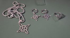 Set gioielli acciaio nodo celtico donna