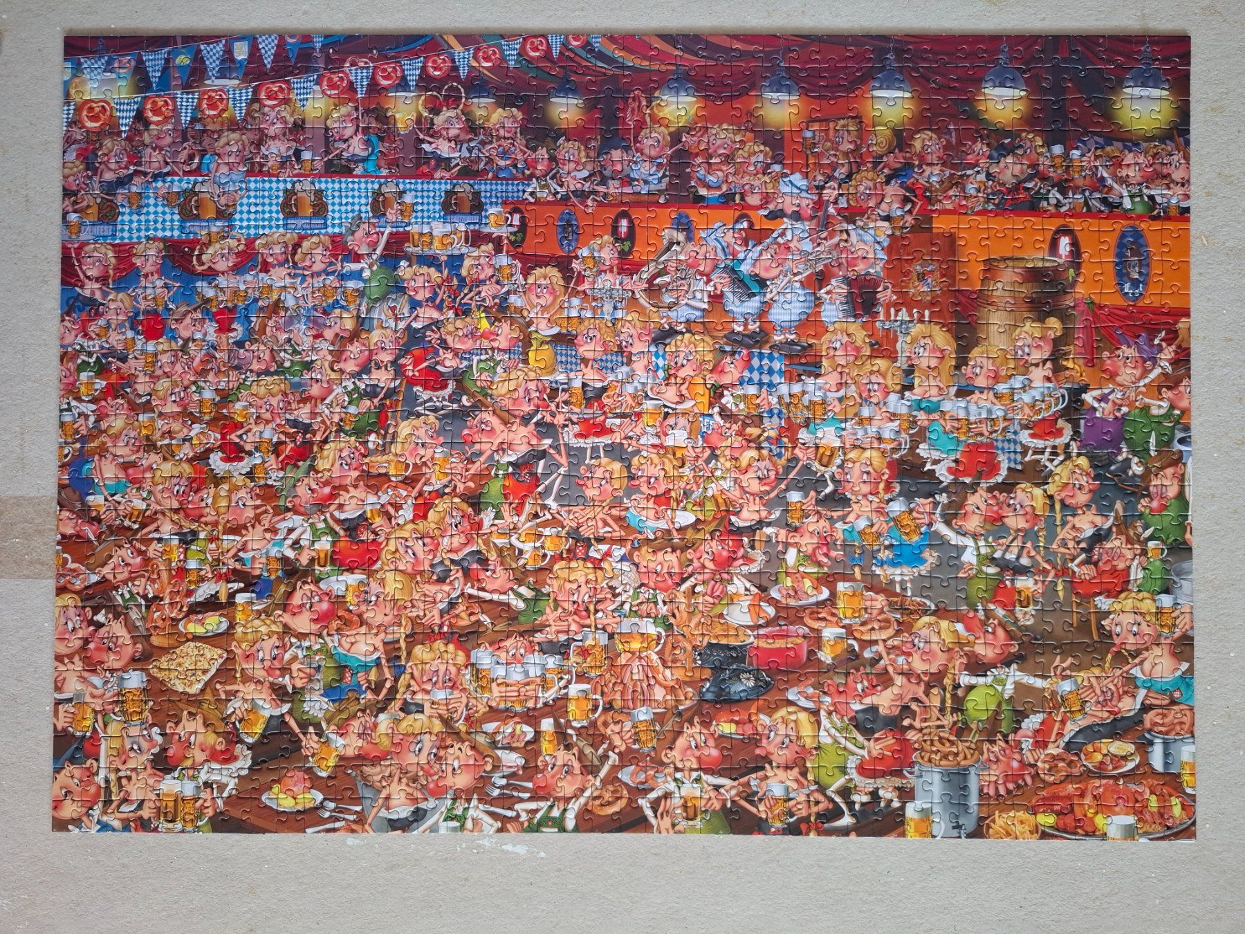 Puzzle: Bayrisches Bierfest Comic Puzzle – Usato da Hinterkappelen venduto da Schampus 1