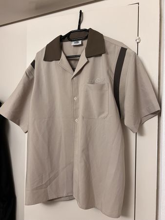 Cuban-Collar Ribbed Work Shirt