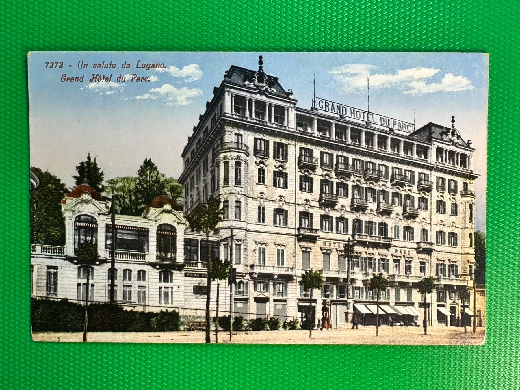 Cartoline postali: Lugano - Grand-Hotel du Parc – Usato da Steg VS venduto da _vinci_