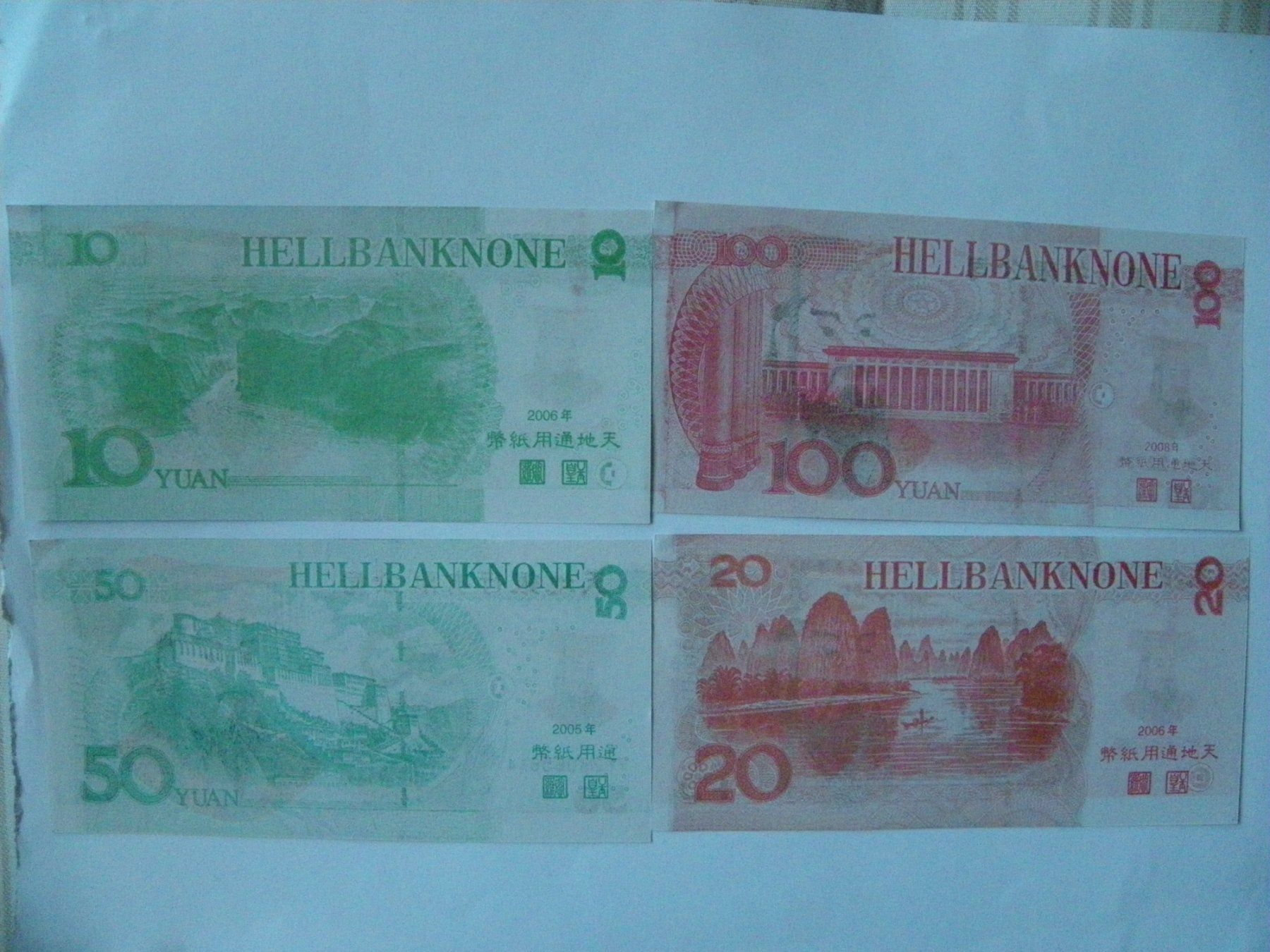 Banconote: Hellbanknote Set 4 Stück diverse Werte, Neu – Nuovo (secondo la descrizione) da Untersiggenthal venduto da Gas61 1