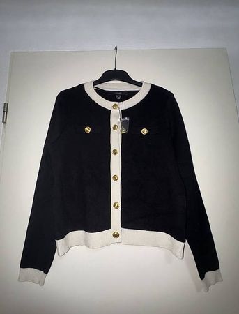 Eleganter Schwarz/Weiß/Gold Vero Moda Cardigan