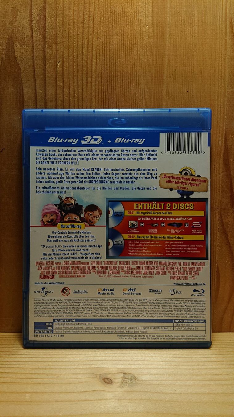 Tutti i DVDs: ICH EINFACH UNVERBESSERLICH in 3D und 2D Blu-Ray – Usato da Wilderswil venduto da Exebub 1