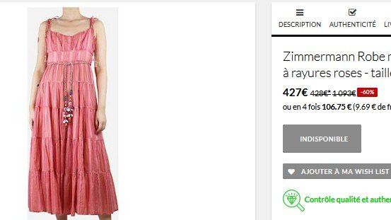 Zimmermann Vestiti: Zimmermann Kleid / robe  XS – Usato da Collonges venduto da Auganien 2