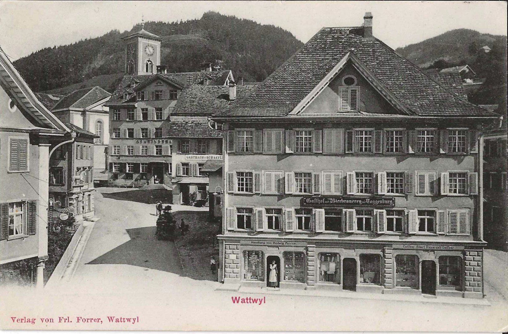Cartoline postali: Karte Wattwyl 1907 – Usato da Zürich venduto da Philacat11