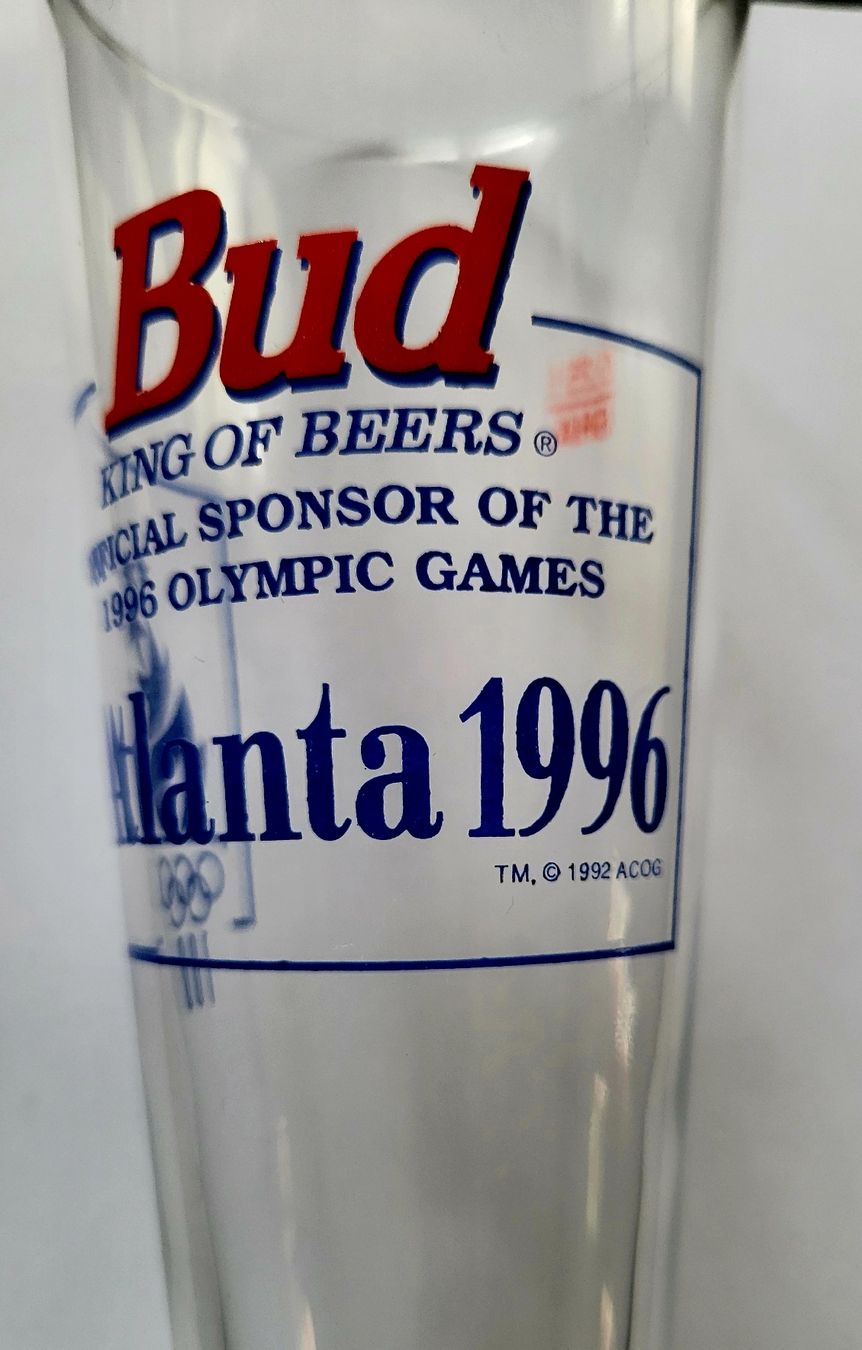 Bicchieri: Verre à bière JO Atlanta 1996 / Bud – Usato da Montet (Glâne) venduto da Koada2 2