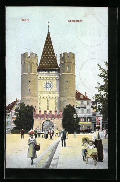 Cartes postales: AK Basel, Spalenthor, 1907 – D'occasion à Berlin par bartko-reher