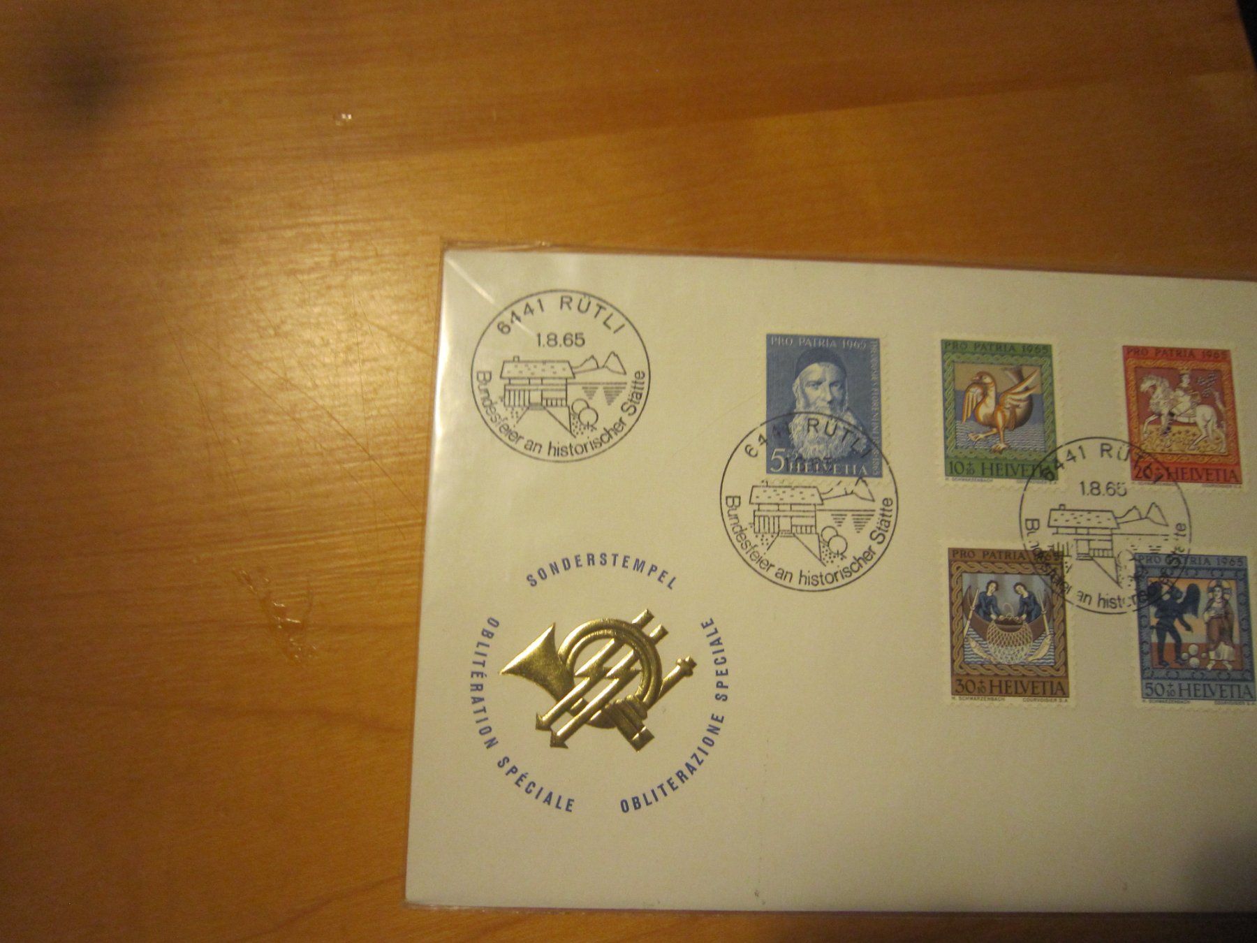 Tutti i francobolli: PP 1965 FDC und Bundesfeiere 1.er August – Usato da Gordola venduto da Polentaefung 6