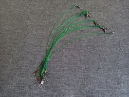 Anti-Biss-Angelschnur aus Stahl 30 cm (120 Stück)