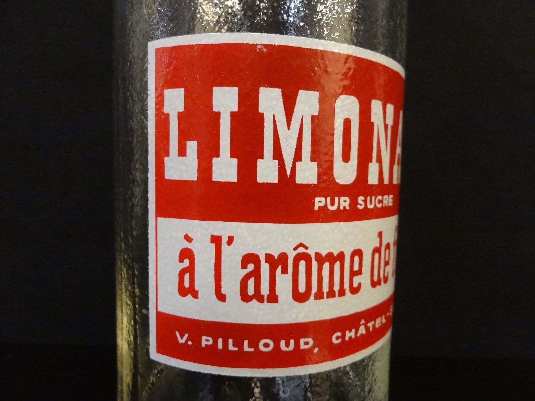 Gläser, Krüge & Flaschen: Flasche LIMONADE PUR SUCRE V. PILLOUD CHÂTEL-ST-DENIS 1967 – Gebraucht aus Kerzers von Flaschenposten 3