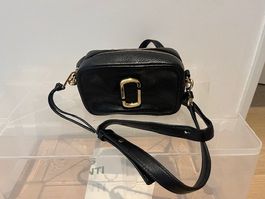 Marc Jacobs Umhängetasche Softshot Schwarz Leder Gold