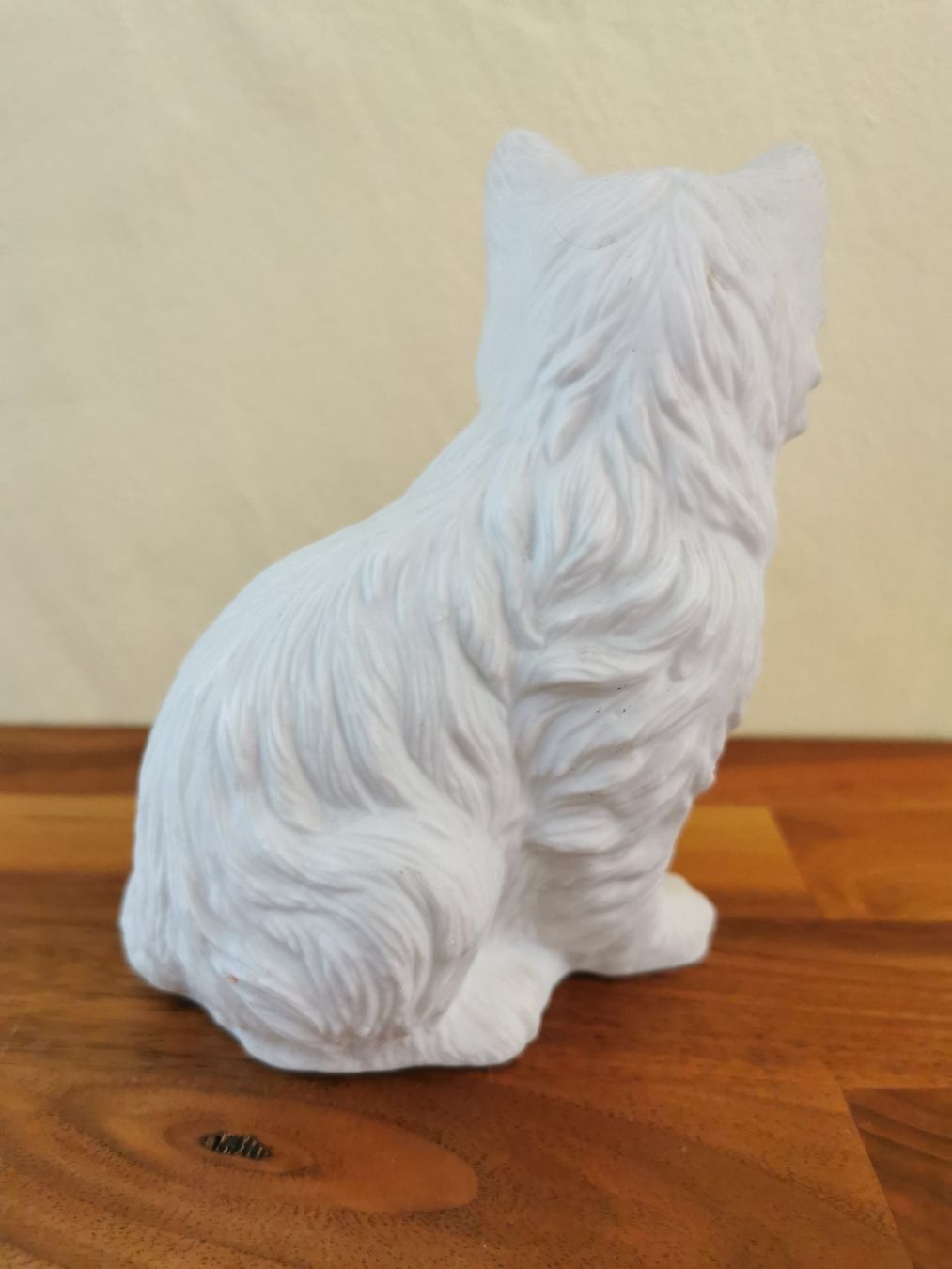 Statuette: Figur Sitzende Katze / Katzenfigur weiss – Usato da Boniswil venduto da Totomat-Lady2 4