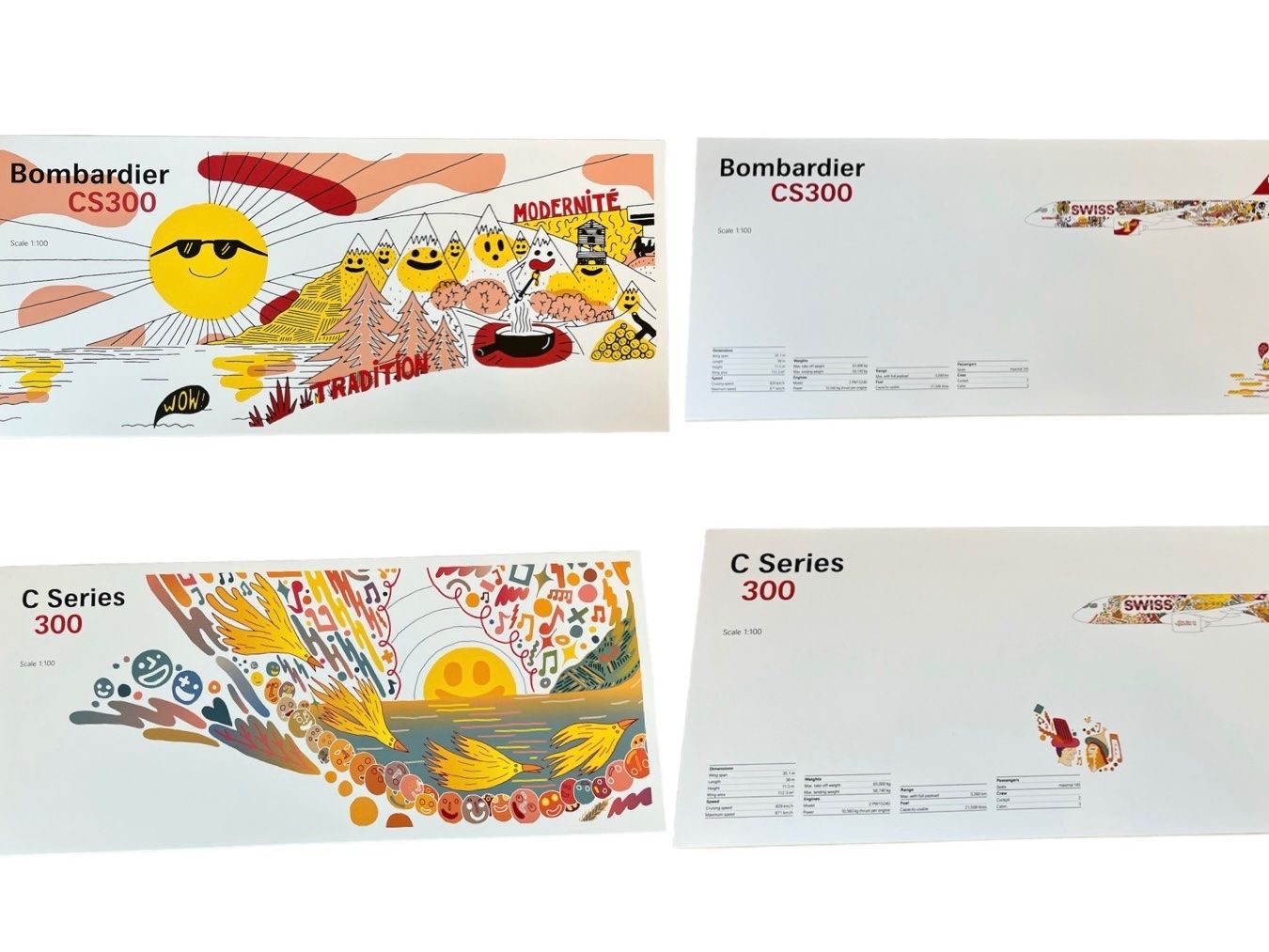 Swiss Modellbausätze & Standmodelle: 2x SWISS Models 1:100 Special Editions !! – Neu und originalverpackt aus Oberglatt ZH von  1