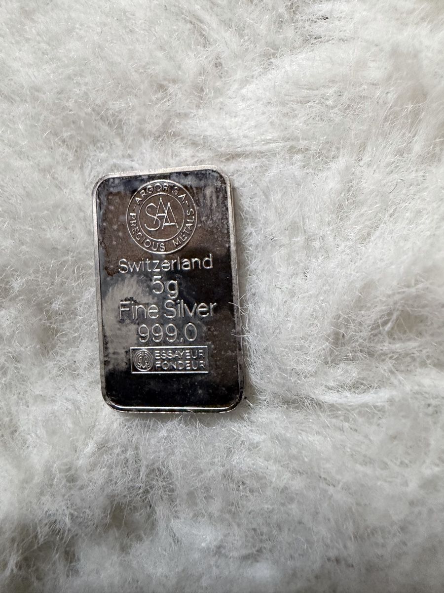 Metalli preziosi: 5 Gr. Silberbärreli Fine Silver – Usato da Zug venduto da specki5 2