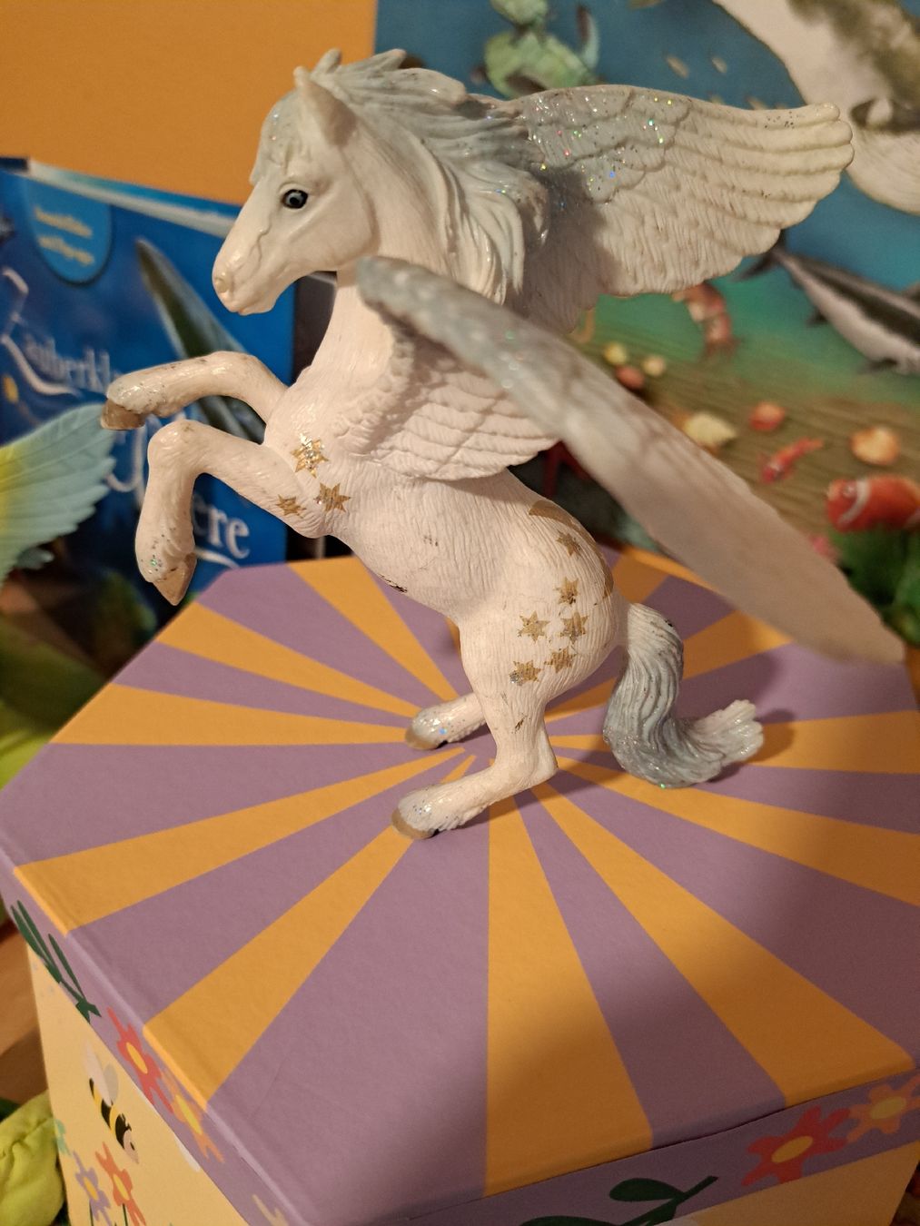 Schleich Giocattoli: Schleich Glitzerpferde mit Buch und Feenkind – Usato da bazenheid venduto da salerno007 1