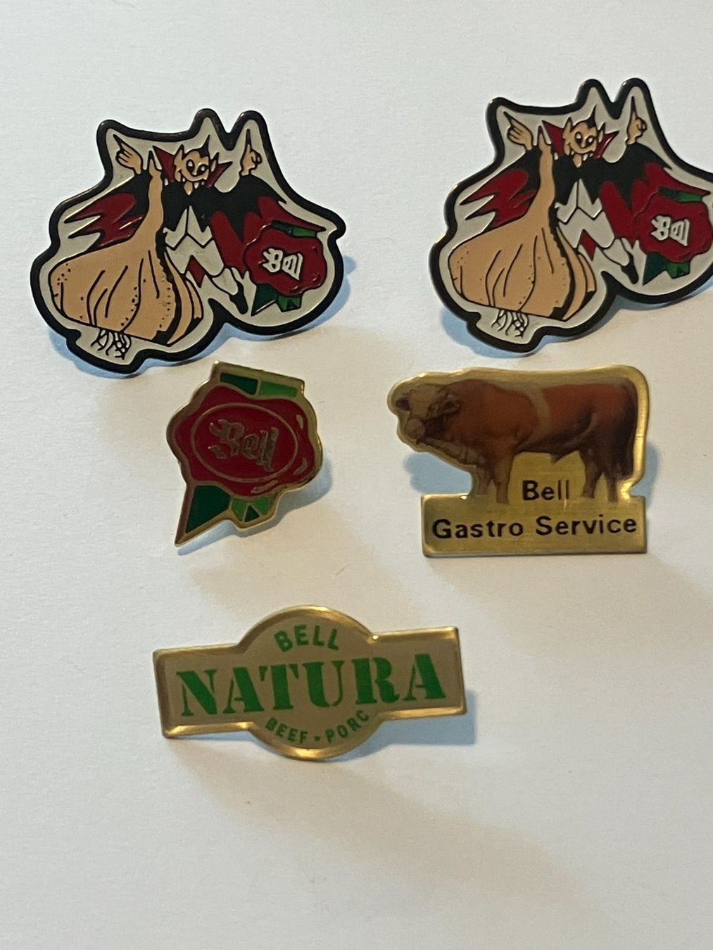 Placchette & Badge: 5 Pin Bell Fleisch Metzgerei – Usato da Basel venduto da djwwpp