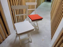 Diverse Klappstühle Garten
