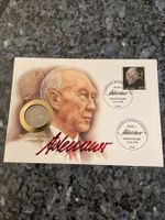 Numisbrief 25.Todestag Konrad Adenauer