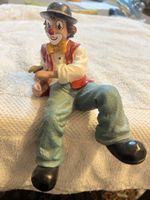 Clown mit Schmetterling Figur, Keramik(Q)