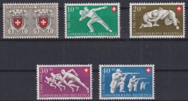 O70) Satz Pro Patria 1950, mit Gummi ohne Falz