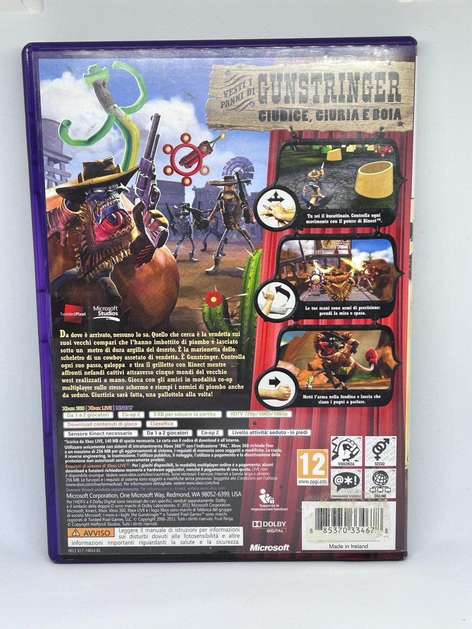 Microsoft Giochi: The Gunstringer per la console Xbox 360 – Usato da Giubiasco venduto da LorisVale 1