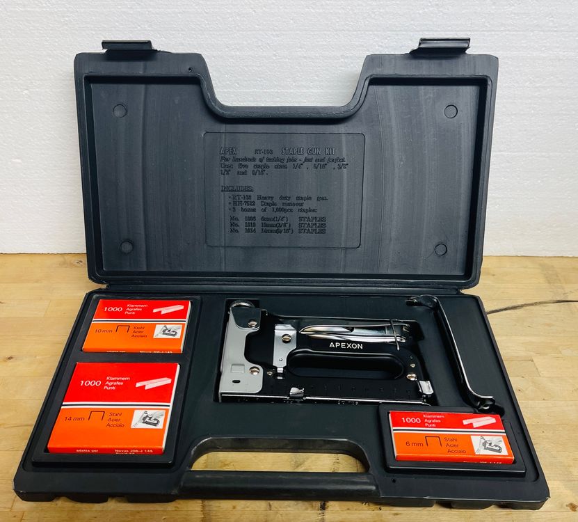 Apexon Tacker Set im Koffer mit Klammern | Kaufen auf Ricardo