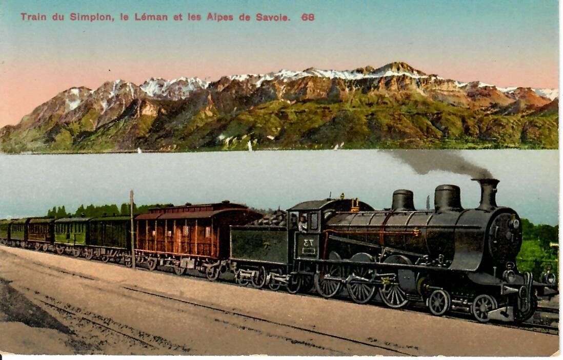 Cartes postales: Train du Simplon – D'occasion à Hochdorf par Ziegel-16