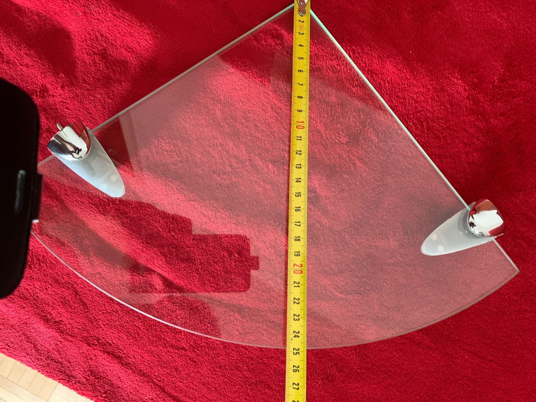 Étagères: 5 Glas Regal mit  Chrom Glashalterung – D'occasion à Zürich par Olimpied 5