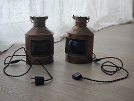 Lampe Licht - Schiffs Laterne PORT&STARBOARD elektrisch DUO