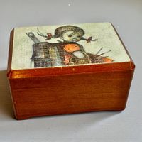 Ancienne boîte à musique Reuge vintage en bois massif