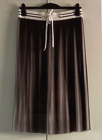 COMPTOIR DES COTONNIERS Jupe plissée noir/blanc M neuve