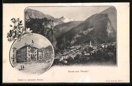 Thusis, Hotel z. weissen Kreuz, Ortsansi
