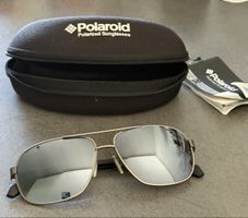 Polaroid Sonnenbrille Pilotenform mit Etui