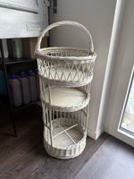 Rattan Regal weiss 3 Etagen