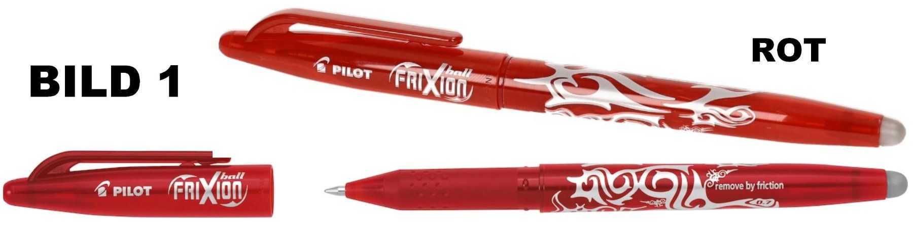 Pilot Penna & Evidenziatori: Pilot Roller mit Deckel ** Frixion Ball 07 ** ROT – Nuovo (secondo la descrizione) da Strengelbach venduto da Mozi1