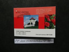 Pro Patria 2006 gestempeltes Markenheftchen