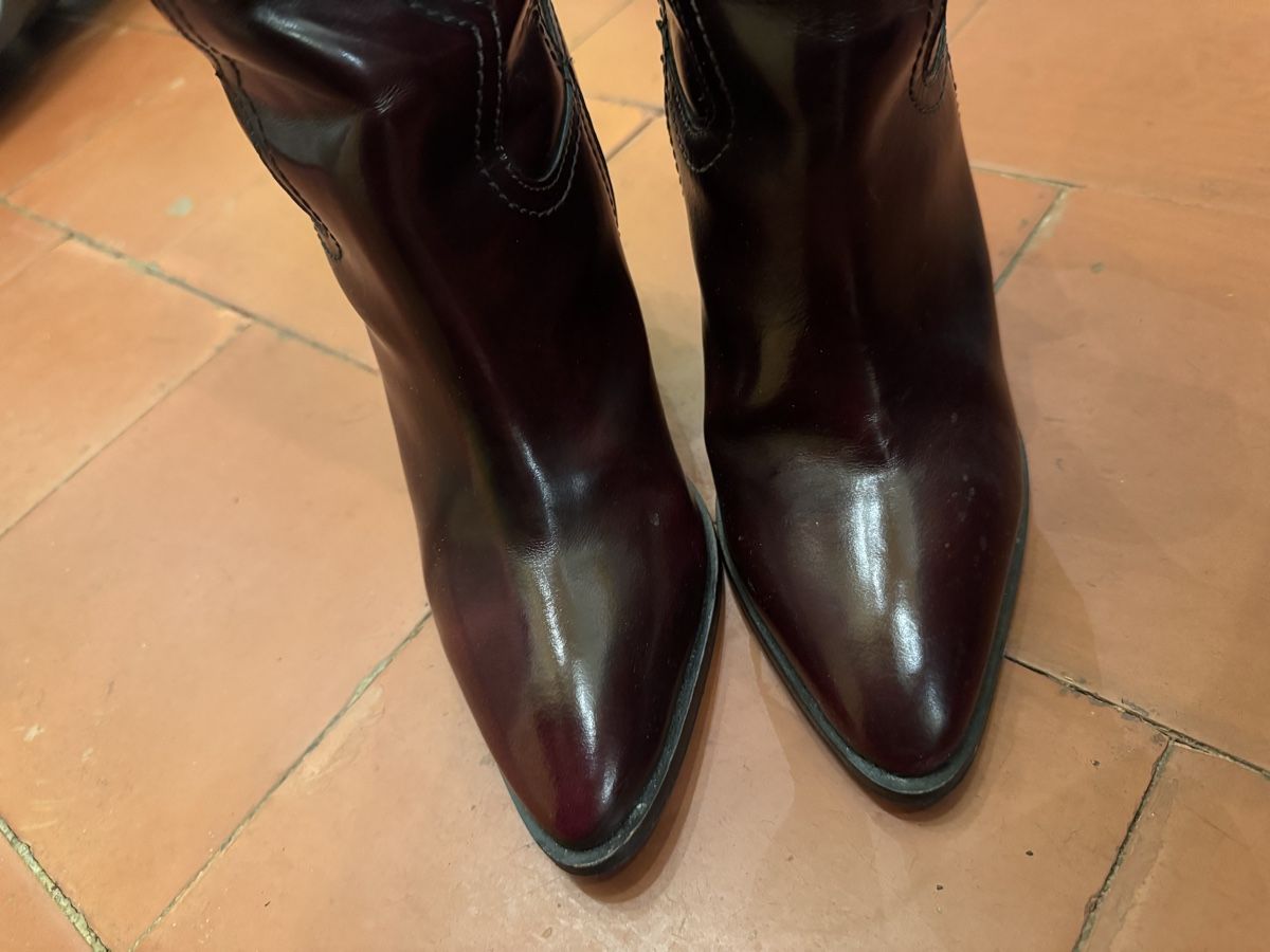 Next Damenschuhe: BURGUNDY LEATHER ANKLE BOOTS – Neu (gemäss Beschreibung) aus Solothurn von ele_8g8k 1