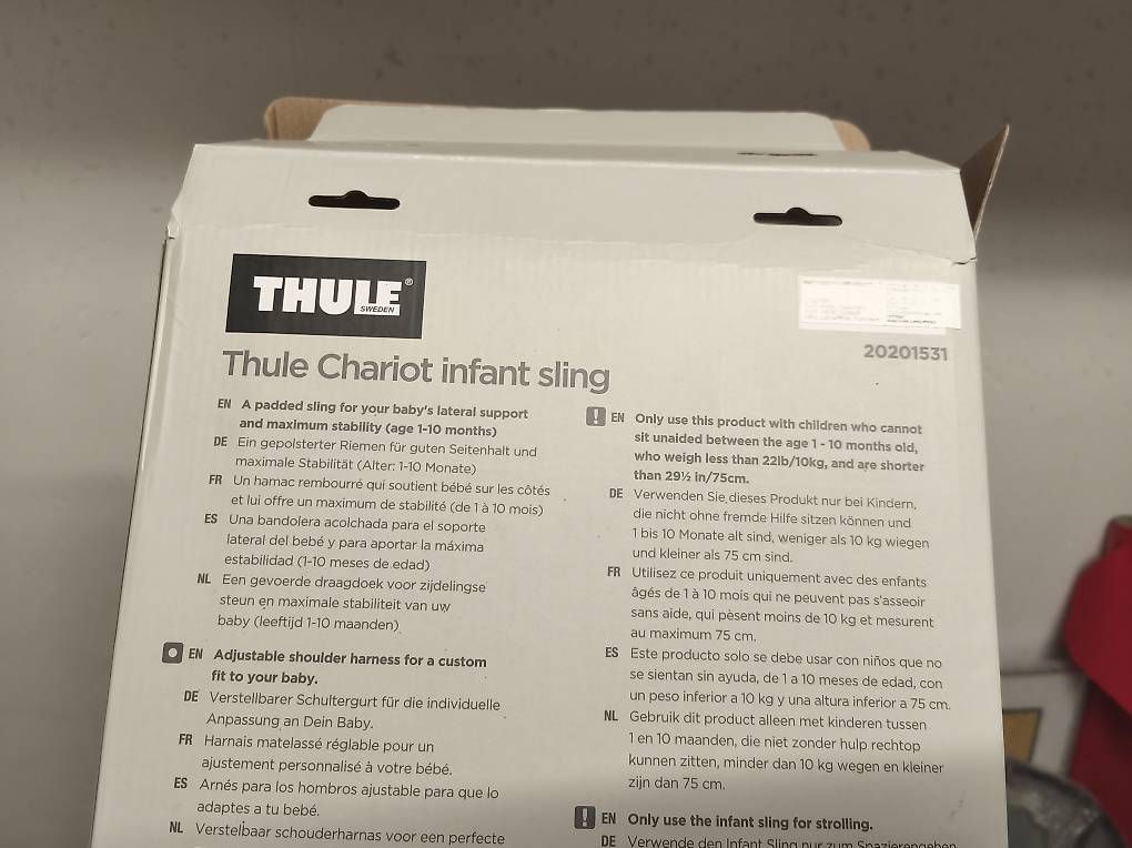 Thule Rimorchi: Thule Infant Sling Babysitz – Usato da Zürich venduto da manuell01 1