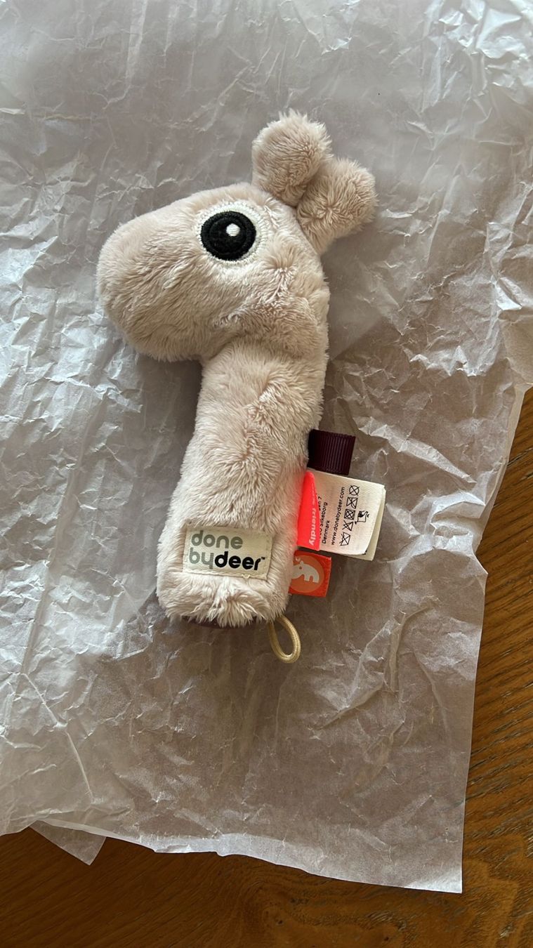 Giocattoli: Done by Deer Kuscheltier, Beige, Neu & Süss! – Nuovo e nell'imballaggio originale da Ruggell venduto da Malbuntiger01