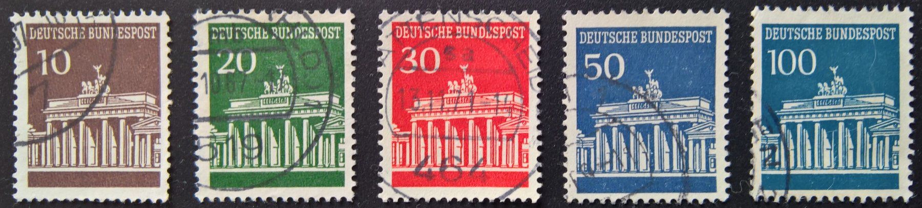 Tutti i francobolli: Deutsche Bundespost 1966 Satz gestempelt – Usato da Lohn-Ammannsegg venduto da konstrwu