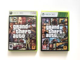 Grand Theft Auto 4 & 5, GTA IV and V, Xbox 360