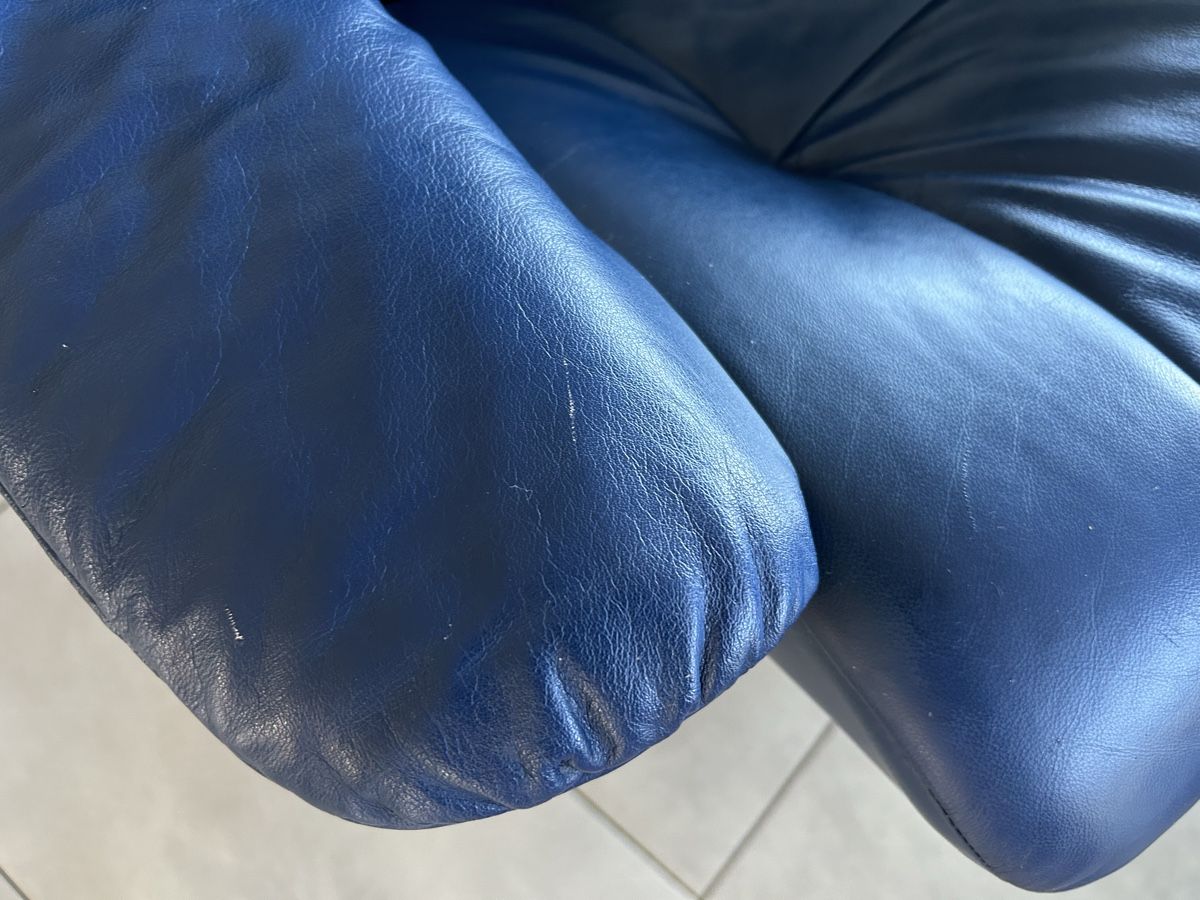 Stressless Sessel: Stressless Sessel mit Hocker Leder dunkelblau gebraucht – Gebraucht aus Lanzenhäusern von vic63 2