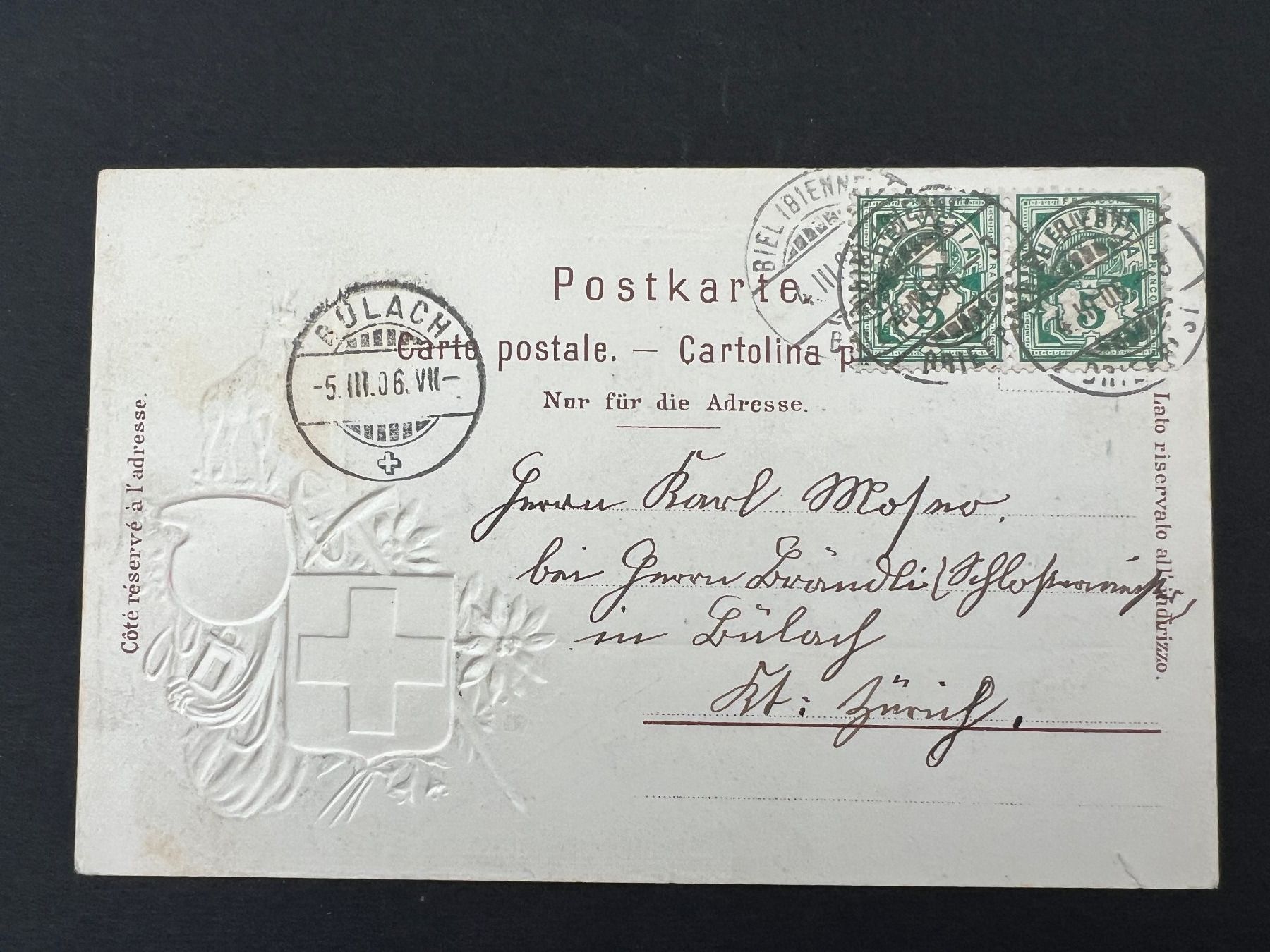 Cartes postales: AK Biel itho 1906  (P1) – D'occasion à Hinwil par Sidi4 1