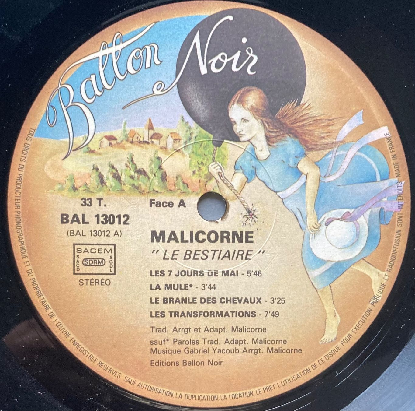 Schallplatten: MALICORNE - LE BESTIAIRE – Gebraucht aus Poliez-Pittet von Newtown-Records 3