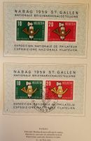 1959 Geschenkheft, Gedenkmarken ET 4-Block Kt. 60.-