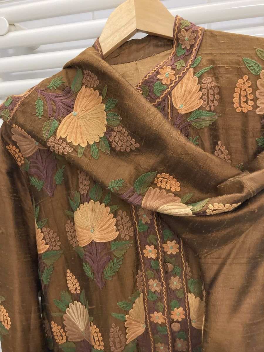 Mäntel: Goldbrauner Seidenmantel Gr.XL – Gebraucht aus Schaffhausen von christamawe 4