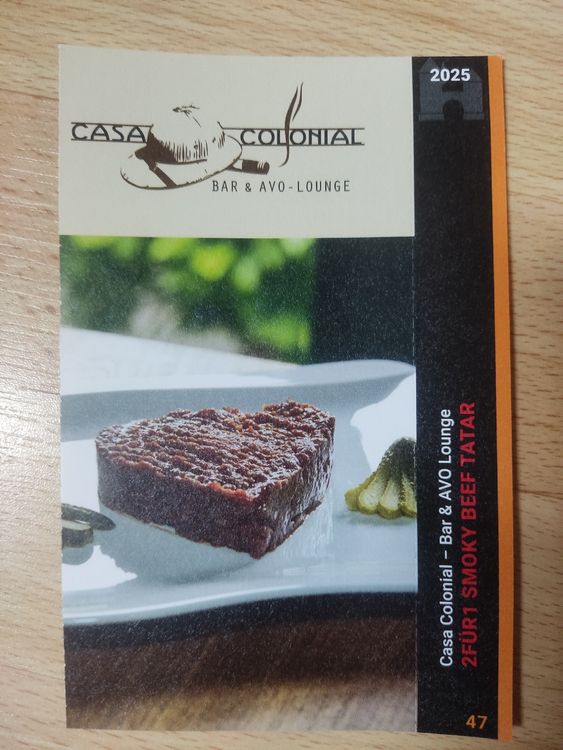 2für1 Smoky Beef Tatar - Casa Colonial, Neuenhof | Kaufen auf Ricardo