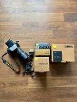 DSLR-Set mit Nikon D800E, Objektiv, Blitz, 2 Akkus etc.