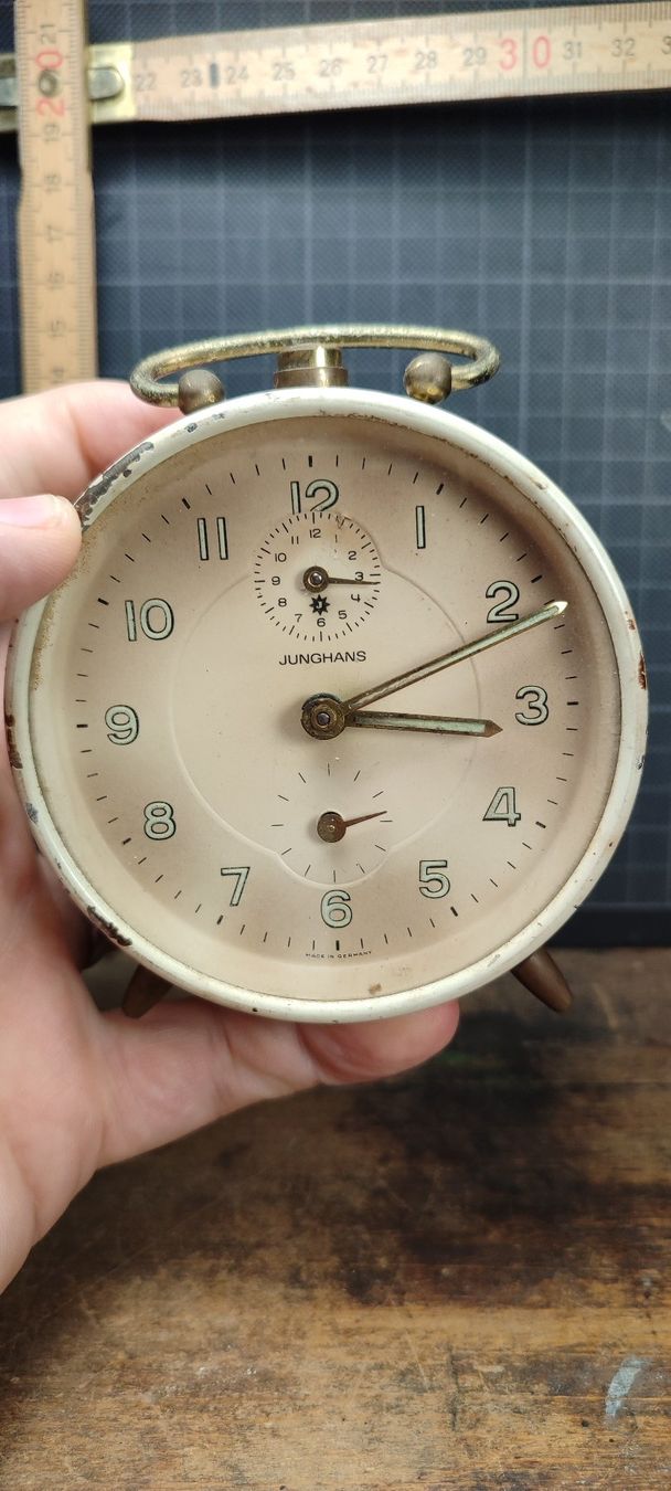 Junghans Sveglie: Wunderschöner alter Wecker Nr. 170 Junghans mit Patina – Usato da Gelterkinden venduto da MYSTOREFORYOU4460 1
