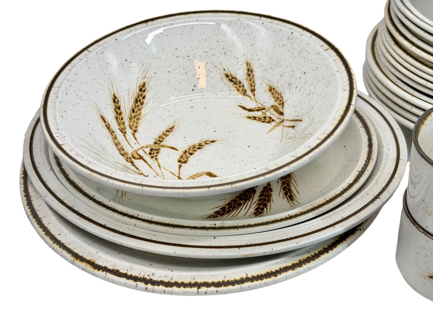Set di piatti: Service de table en grés Royal Tudor "Blé" 31 pièces – Usato da Morges venduto da deco.vintage 1